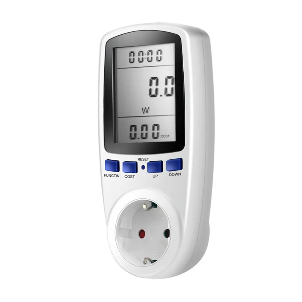 

KWE-PMB01 Plug Socket Digital Voltage Wattmeter Power Consumption Watt Energy Meter AC Electricity Analyzer Monitor ONLENY --