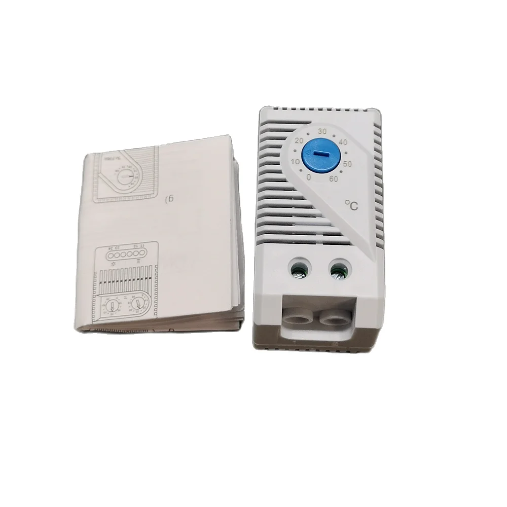 

10 Pieces KTS011 Small Compact Adjustable Thermostat , 0-60 Degree Temperature Controller Fan or Singal Light for Cabinet
