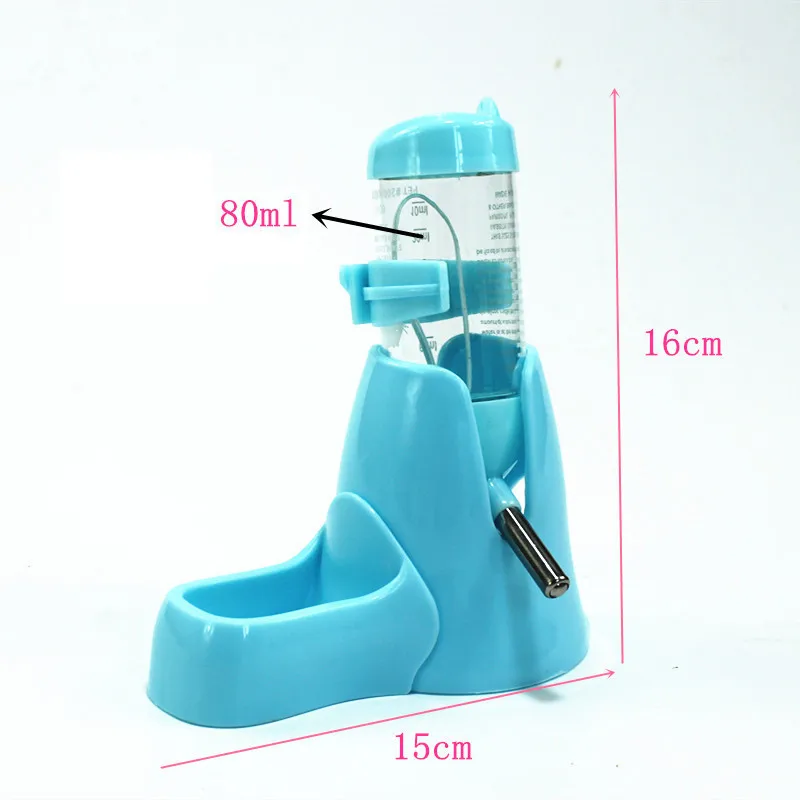 3 в 1 держатель бутылки для воды хомяка 80 мл диспенсер с базовой хижой маленькое