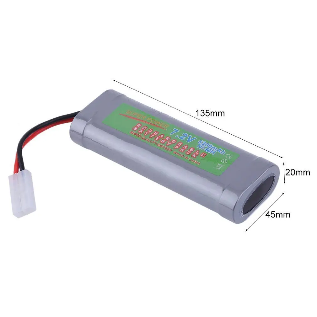 

1-5 pcs Rechargeable Battery Pack RC 7.2V 5300mAH Ni-MH For RC Car Truck Buggy Boat Tank Airplane Helicopter Boat