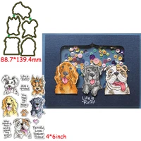 life is ruff die cutclear stamp adorable dogsphrases dies cuts and stamps for card making 2020