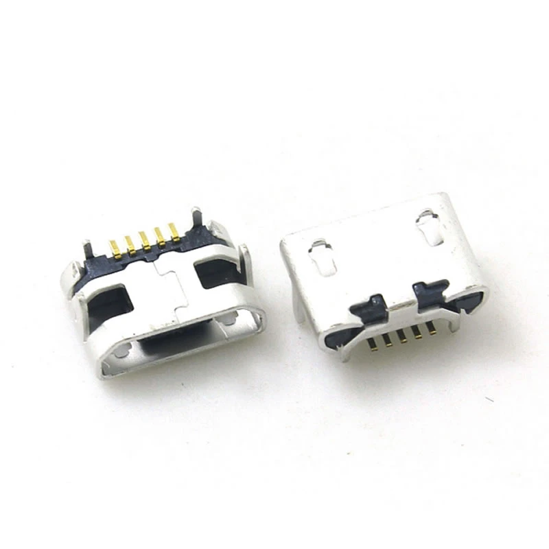 500 шт./лот 5pin Micro USB разъем гнездо типа рога OX для зарядки мобильный