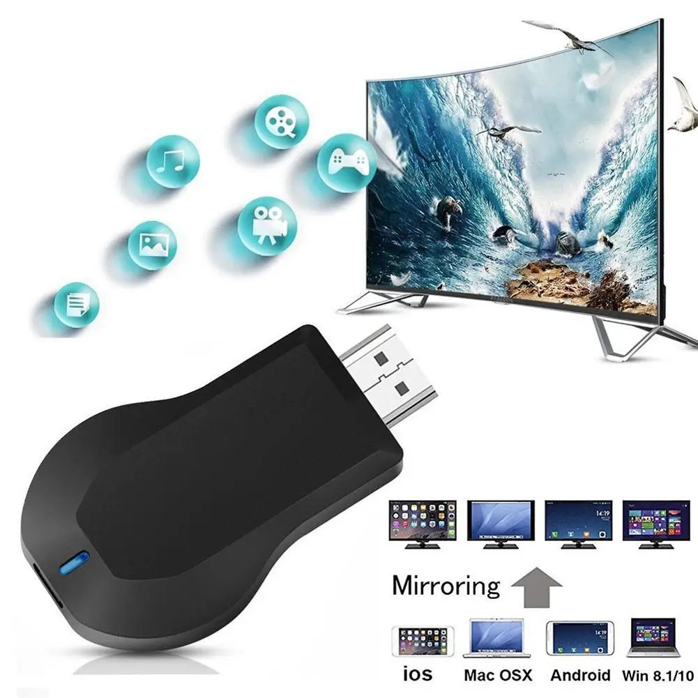 M4 Plus Portable Ultra-Mini Wireless Digital Display Adapter 5G/2.4G Video Audio Streamer TV Stick Smart 1080P HD WiFi Dongle |