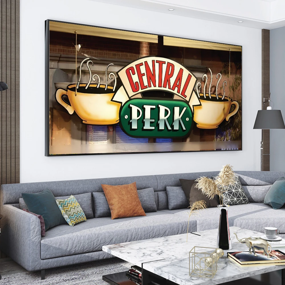 

Canvas Painting Central Perk Cafe Scandinavian Wall Art Picture Friends TV Show Posters and Prints for Living Room Cuadros Decor