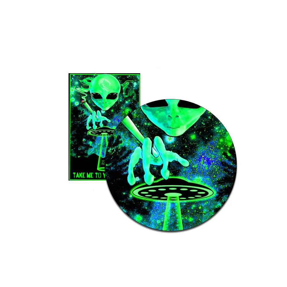 Постер с психоделическим принтом в виде черепа европейском и американском стиле