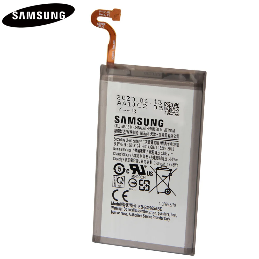 Оригинальная запасная аккумуляторная батарея для Samsung GALAXY S9 Plus G9650 + G965F телефон с