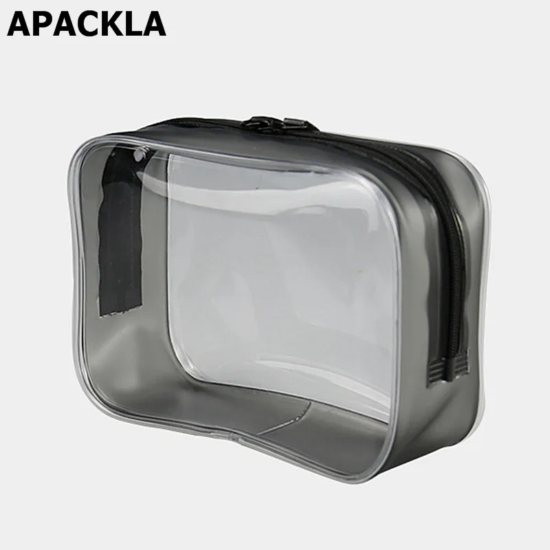 2019 кожаные косметички прозрачные женские вместительный Органайзер дорожный