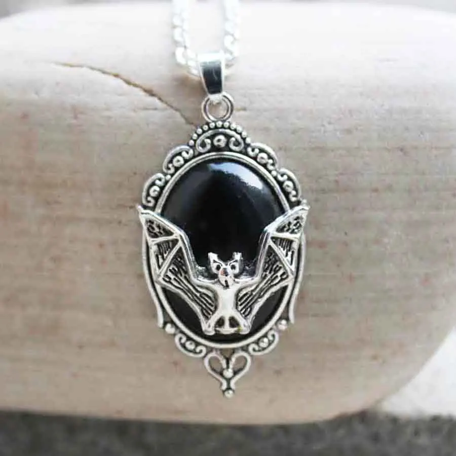 Ожерелье летучая мышь вампира в готическом стиле колье викторианском ожерелье с