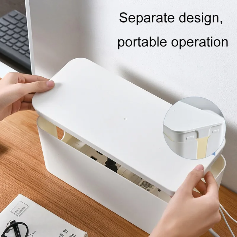 

Plastic Wire Storage Box Power Line Storage CasesJunction Box Cable Tidy Storage Box Household Necessities 2 Sizes