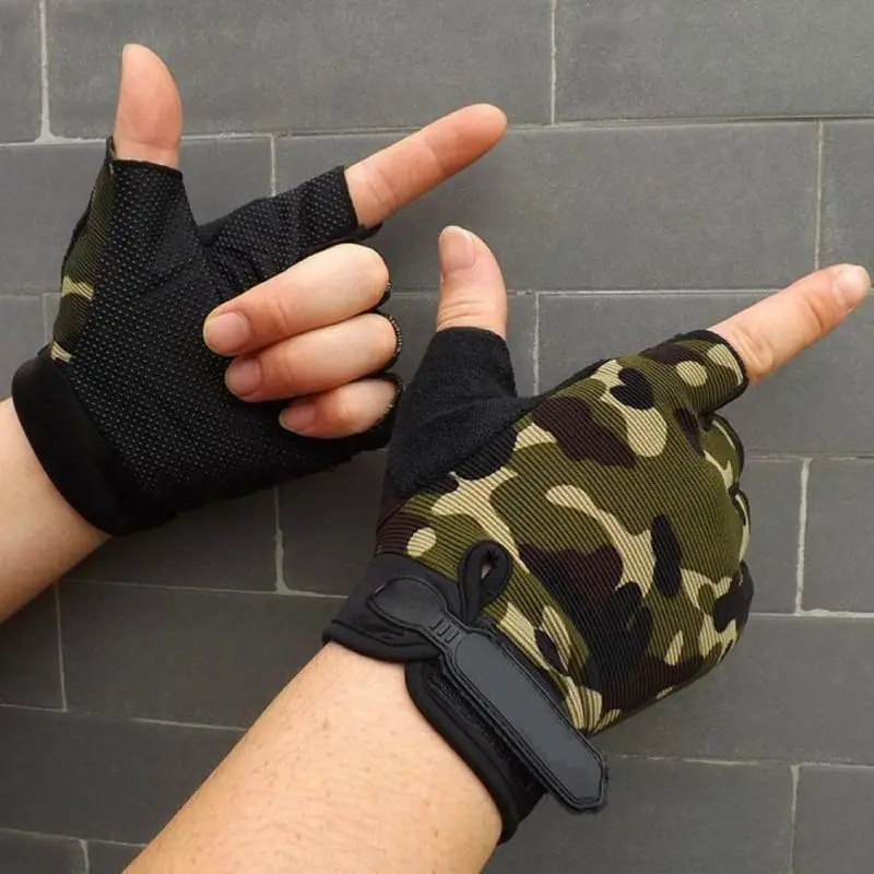 

Tactical Half-finger Gloves Non-slip Army Fan Male Fitness Fighting Gloves Riding Gloves Practical Outdoor Student Gifts