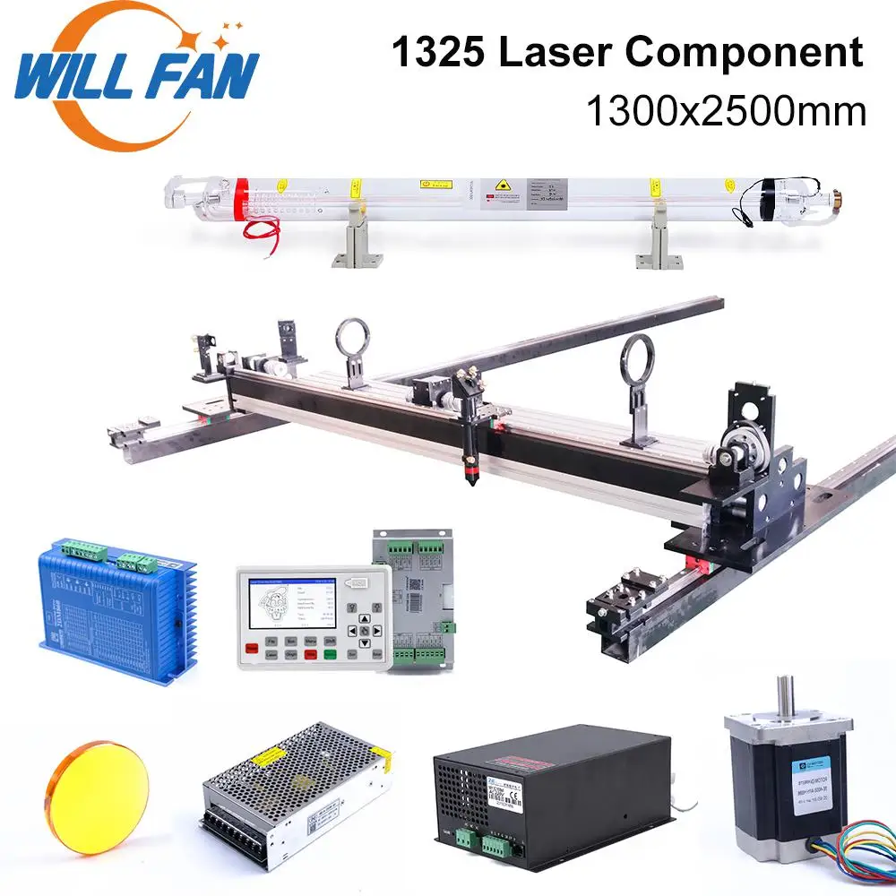 Комплект лазерного модуля Co2 Will Fan 1300x2500 мм 100 Вт набор линейных направляющих AWC7813
