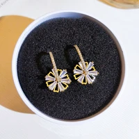 fine aros mujer oreja fl cut diamond jewellry earing for women engagement orecchini gemstone 925 silver sterling orecchini girls