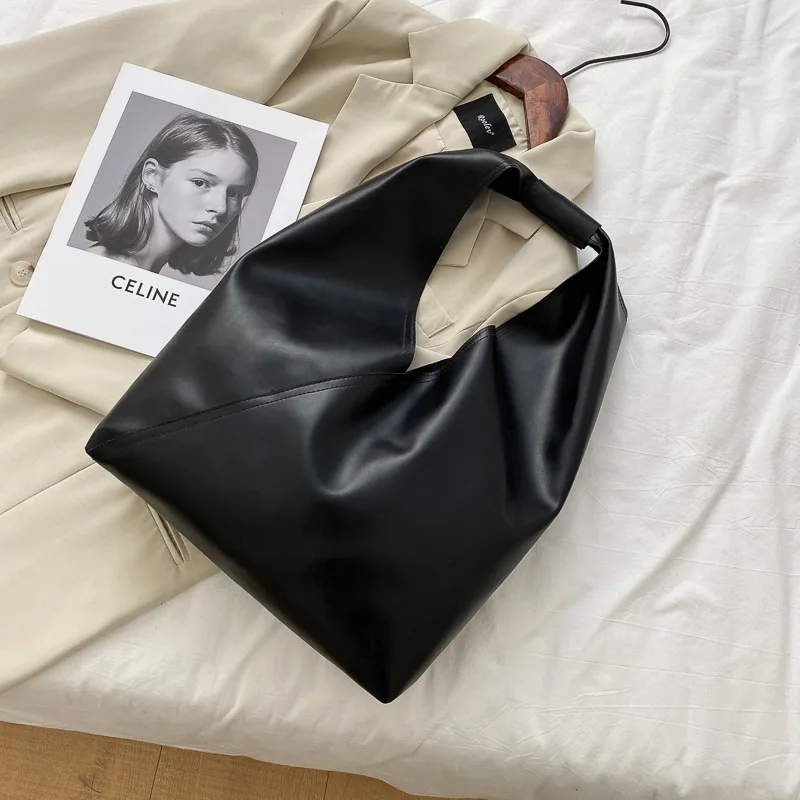 

2021 French Retro Big Satchel Shoulder Bag Casual Lazy Atmospheric Bag Female High Capacity Purses and Handbags Luxury Designer