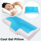 Гелевая подушка с эффектом памяти для защиты шеи, медленная Подушка для сна в форме бабочки, мягкая подушка для здоровья, шейки шеи, домашние постельные принадлежности