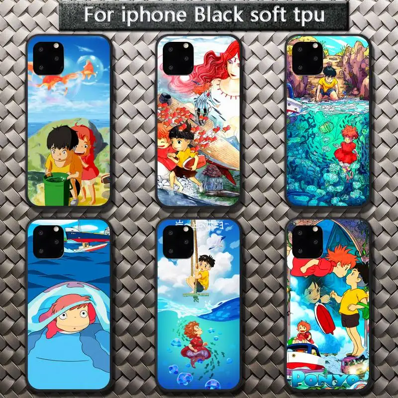 

Goldfish on the cliff Japanese anime Phone Case for iPhone 8 7 6 6S Plus X 5S SE 2020 XR 11 12 Pro mini pro XS MAX
