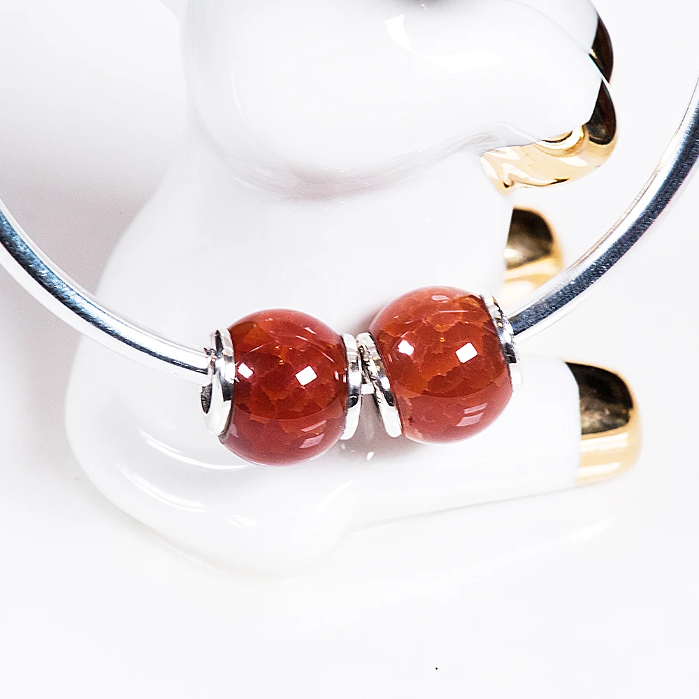 Браслет на запястье с красным драконом из камня шармами подходит для браслетов