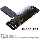 Удлинительный кабель ADT-Link R43SG-TB3 PCIe x16 PCI-e x16 to TB3, кабель PCI-Express, адаптер eGPU