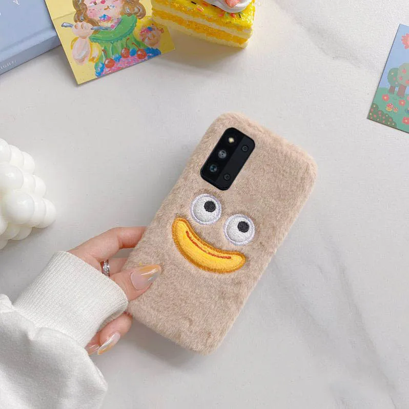

Cute Funny Hairy Soft Plush Phone Case For Samsung Galaxy A02S A12 A22 A32 A42 A52 A72 A82 A11 A31 A51 A71 A10 A30S A50 A70 A21S