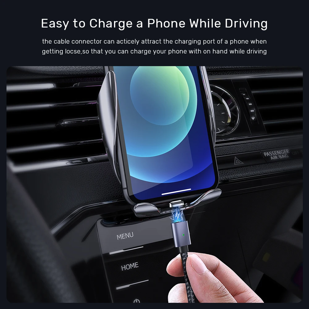 TOPK AM45 1 м Магнитный Кабель с разъемом Micro USB Type-C кабель для быстрой зарядки