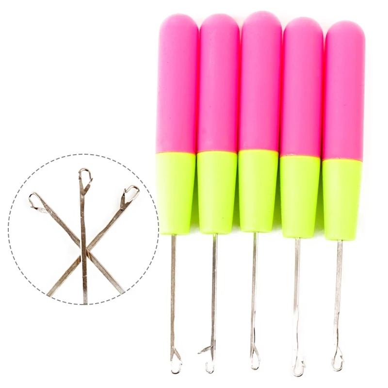 

Plastic Crochet Braid Needle Jumbo Braiding Hair Hair Extension Tools Wig Hook Needle Threader Knitting Hair Crochet Needles