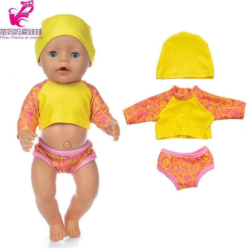 40 см 43 детская кукла мультяшная одежда для плавания 18 дюймов Кукла американская и