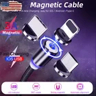 Оригинальный бренд iphone, магнитное зарядное устройство USB Micro USB кабель Type C Быстрая зарядка для iPhone 12 Xiaomi redmi note 7 Магнитный шнур провод для мобильного телефона