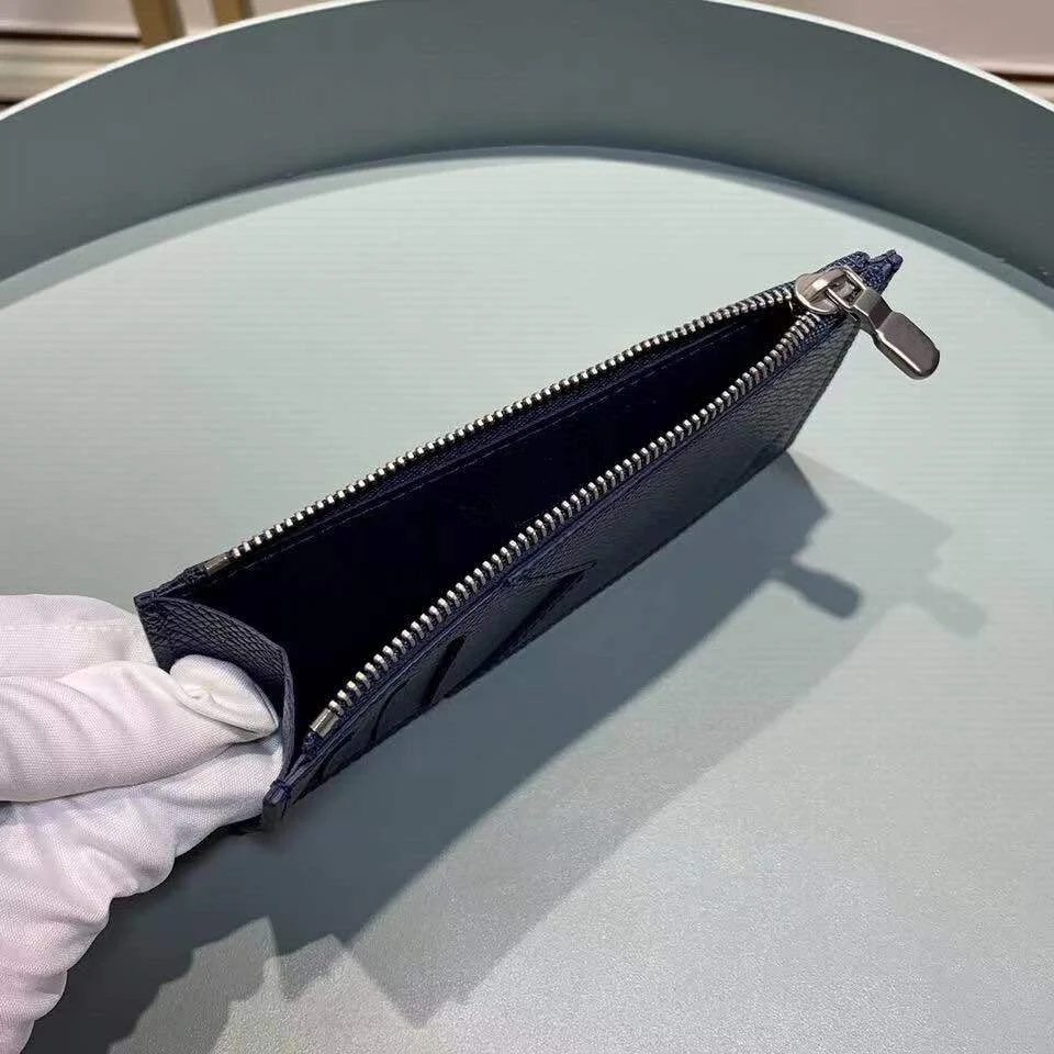 

Luxury quality top material making small wallet fashion clip leather quality