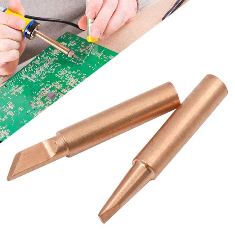 

6 Pieces 900M Internal Heating Pure Copper Soldering Tip Set Electric Welding Iron Nozzle Head Solder Stations Tool