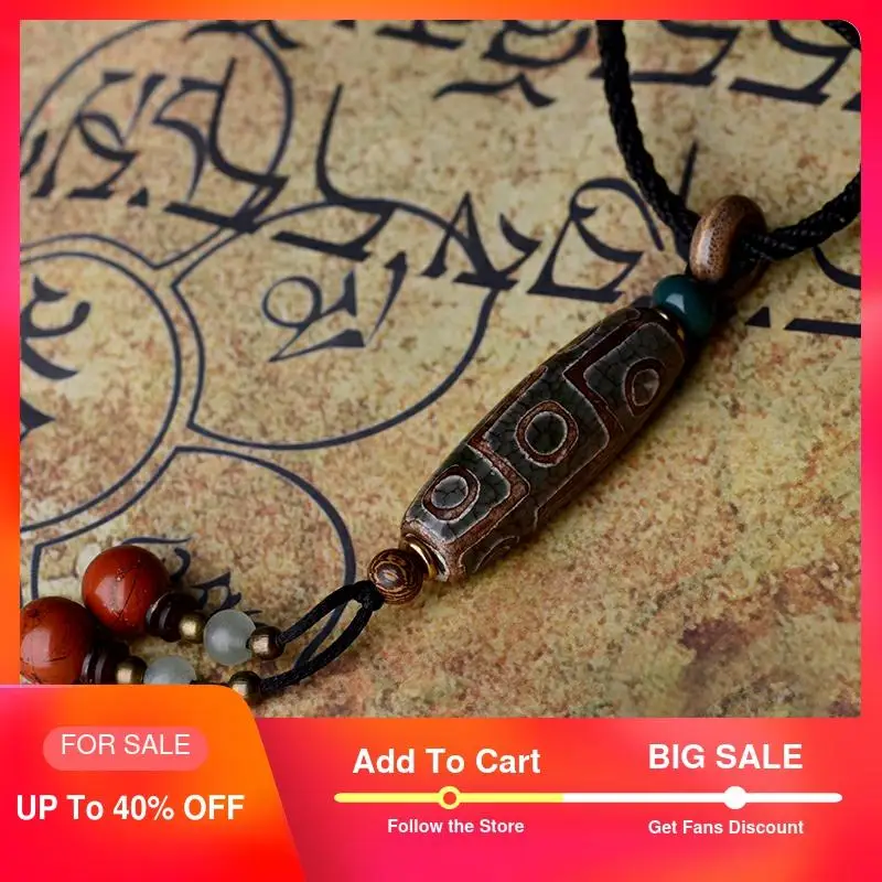 Этническое ожерелье для женщин винтажные ювелирные изделия ручной работы Dzi