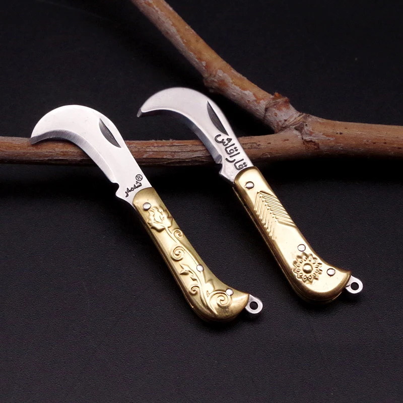 Mini Pocket Knife Folding Brass Keychain Pendant Cleaver Blade Cutter Tool Gift | Украшения и аксессуары