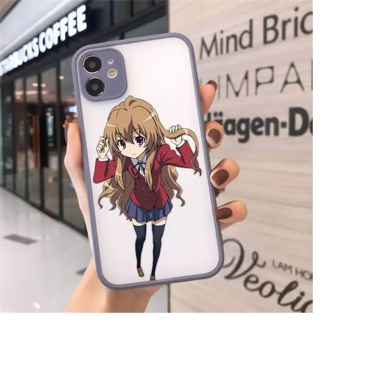 

Toradora Taiga aisaka anime Phone Cases matte transparent For iphone 7 8 11 12 plus mini x xs xr pro max cover