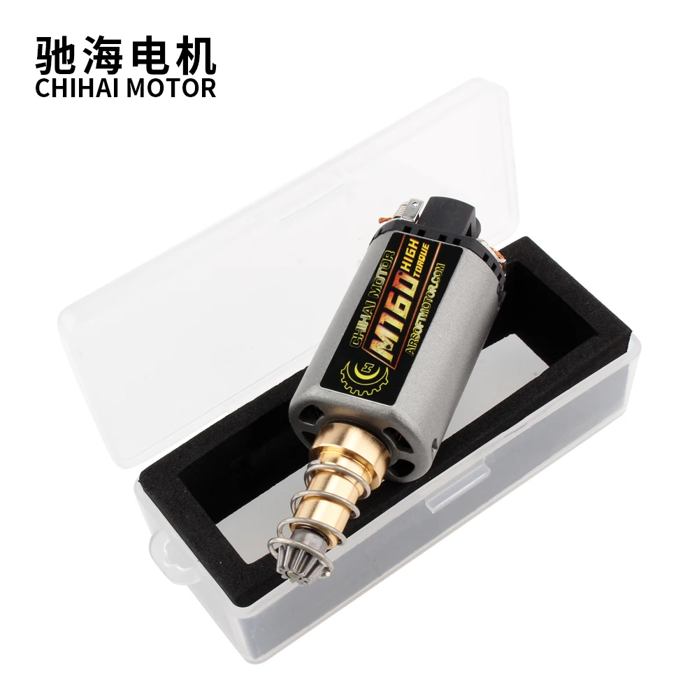 CHIHAI MOTOR M120/140/160 High Torque/ Speed Motor AEG/ EBB Long Axis for Airsoft M4/MP5 M16 G3 P90 AK | Обустройство дома