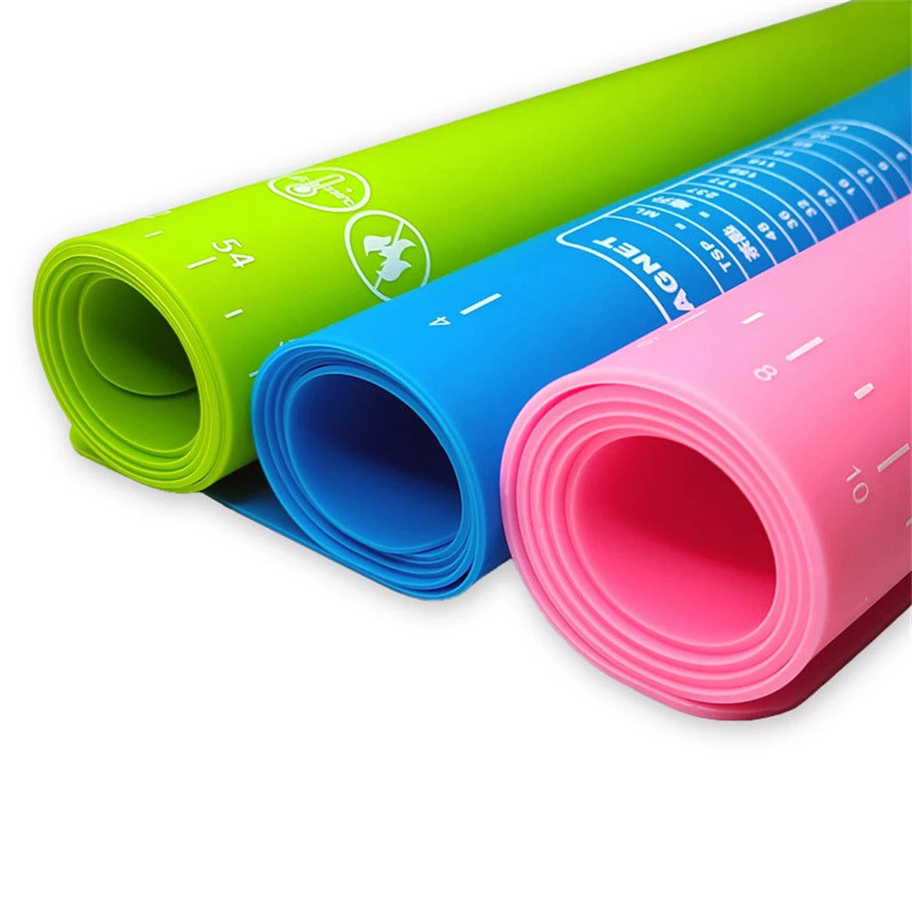 kneading dough mat silicone baking mat pizza cake dough maker pastry kitchen cooking grill gadgets bakeware table mats pad sheet free global shipping