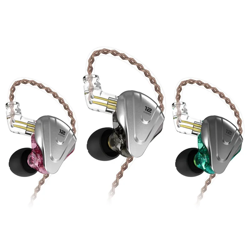KZ ZSX Terminator металлическая гарнитура 12 шт. HIFI бас наушники-вкладыши монитор