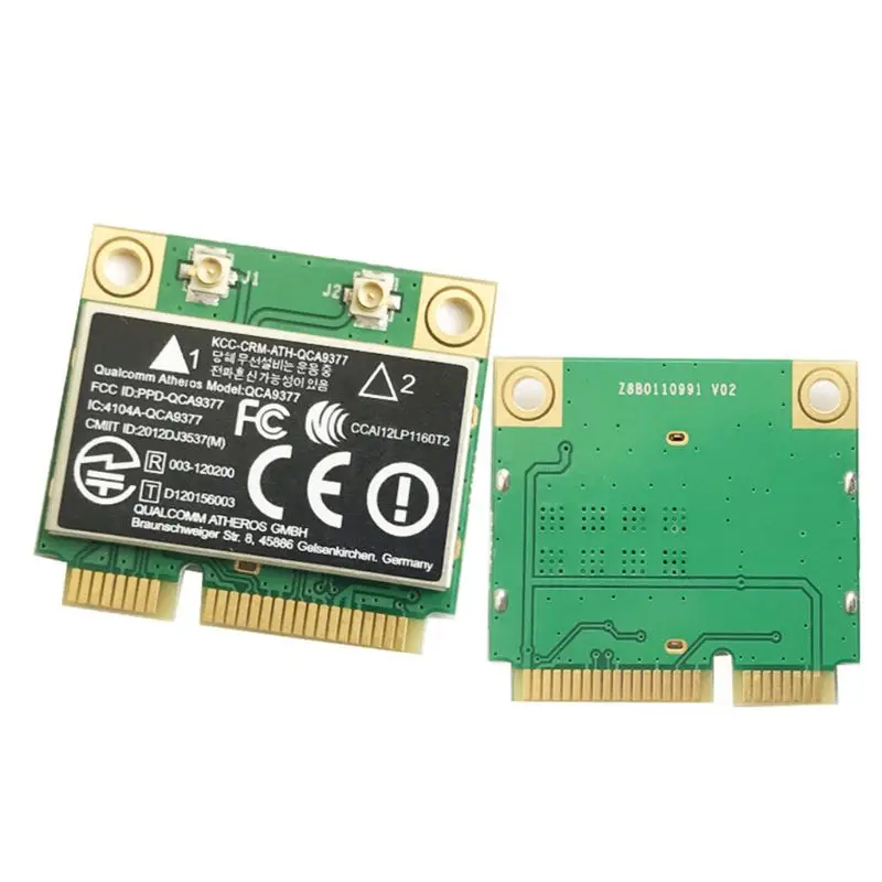 Для Atheros QCA9377 двухдиапазонный AC WIFI модуль Mini PCI E 2 4G/5G Bluetooth 4 адаптер беспроводной