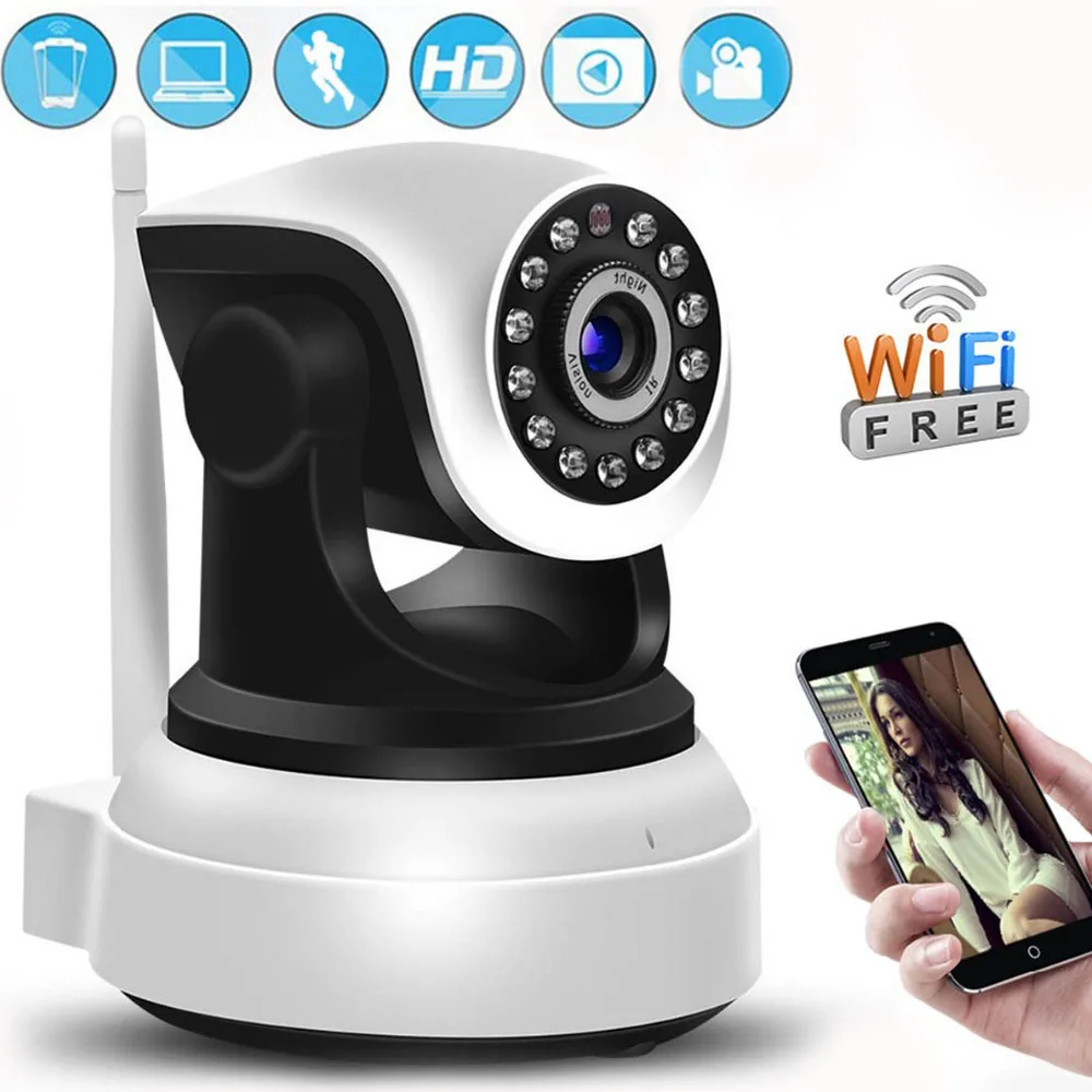 Камера видеонаблюдения 1080 пикселей поддержка Wi-Fi 720 P2P ночное видение