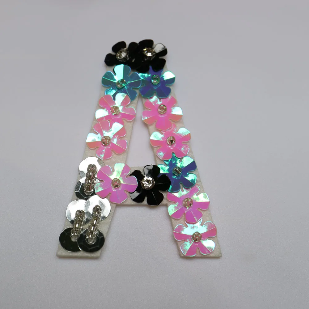 Paris Letter beaded appliques patches for clothing DIY sew on rhinestone patch Embroidery parches bordados para ropa | Дом и сад