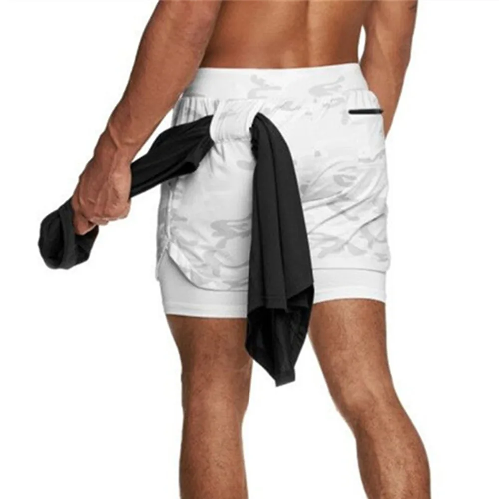 Мышцы Фитнес Новый 2 в 1 баскетбольные тренировочные шорты для занятий спортом на