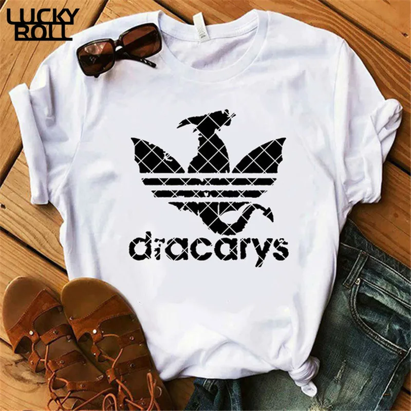 Игра престолов Dracarys футболка женская мать драконов рубашки женские s футболки король королева девушки друзья Mon подарок Тройник