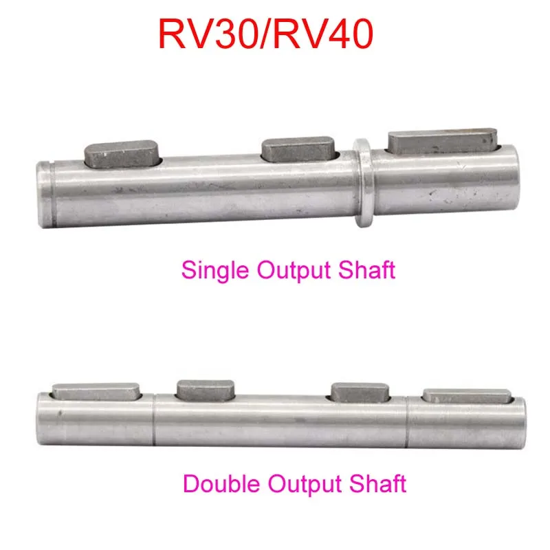 

RV30 / RV40 Output Shaft Turbo Turbine Worm Gear Motor Speed Reducer Keyed Single / Double Output Shaft Axis RV Supporting Shaft