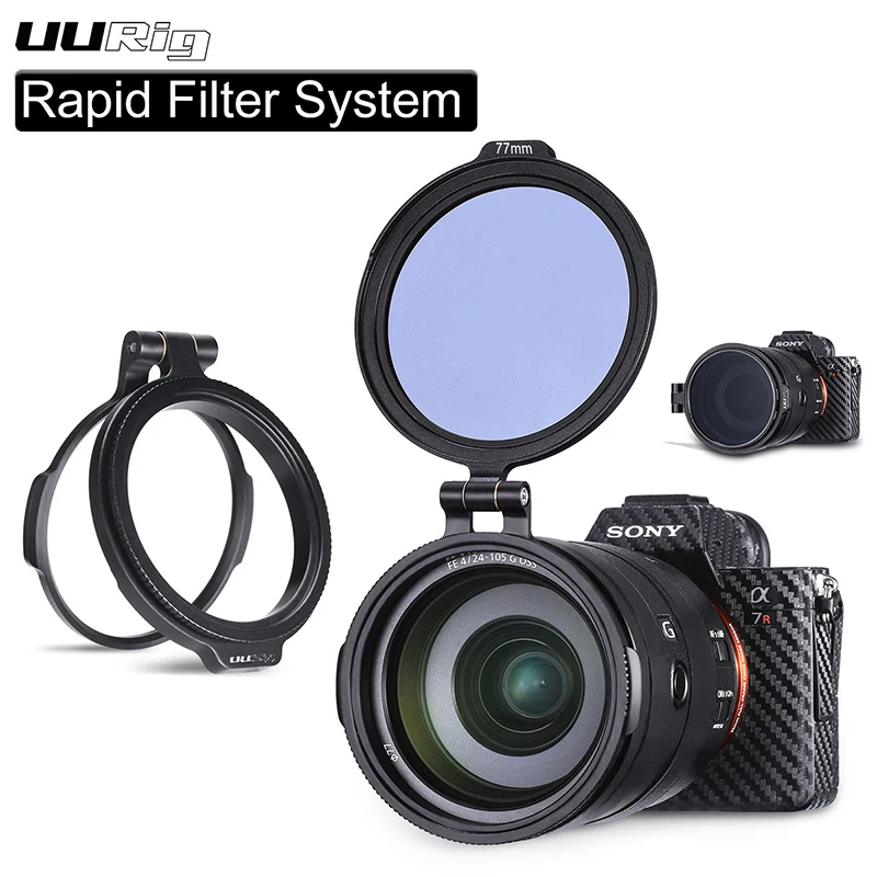 UURig Quick Release Флип Кронштейн переключателя клип портативный объектив фильтр крышка