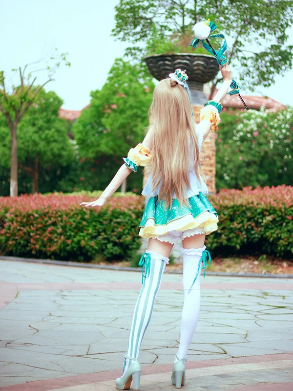 LoveLive! Love Live Minami Kotori платья снежинки униформа наряд Аниме косплей костюмы Хэллоуин