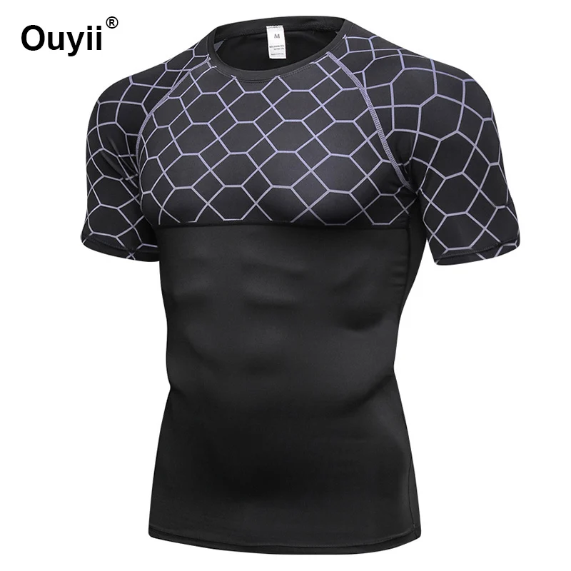 Новинка футболка для бега фитнеса принт сетки спортивная одежда баскетбол