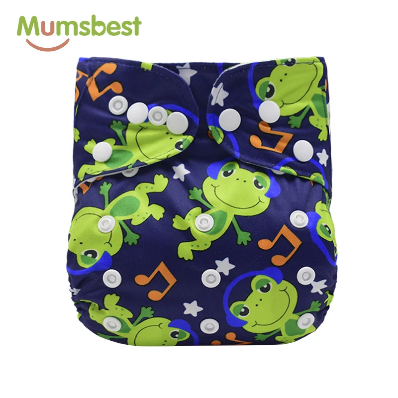 

[Mumsbest] Washable Reusable Diapers Baby Cover One Size Adjustable Washable Baby Cloth Nappy Waterproof Breathable Nappies