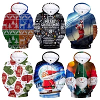 fashion hoodies christmas tree 3d print sweatshirt men women casual hoodie santa claus hiphop streetwear pullover clothing