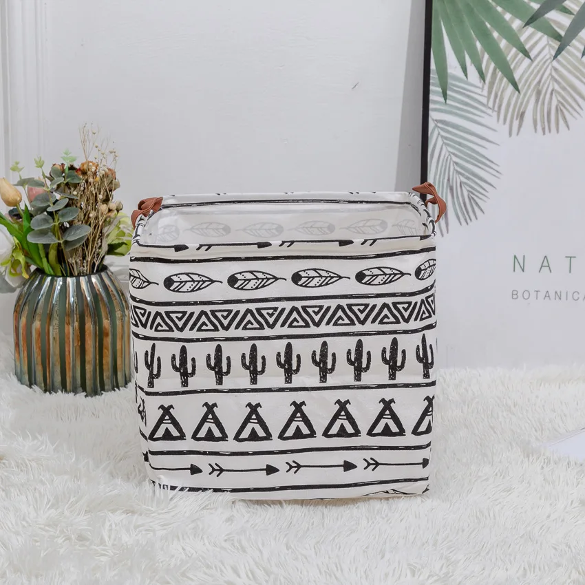 

Fabric Dirty Clothes Storage Box, Household Cotton And Linen Foldable Storage box, Children's Toy Organizer Storage Basket