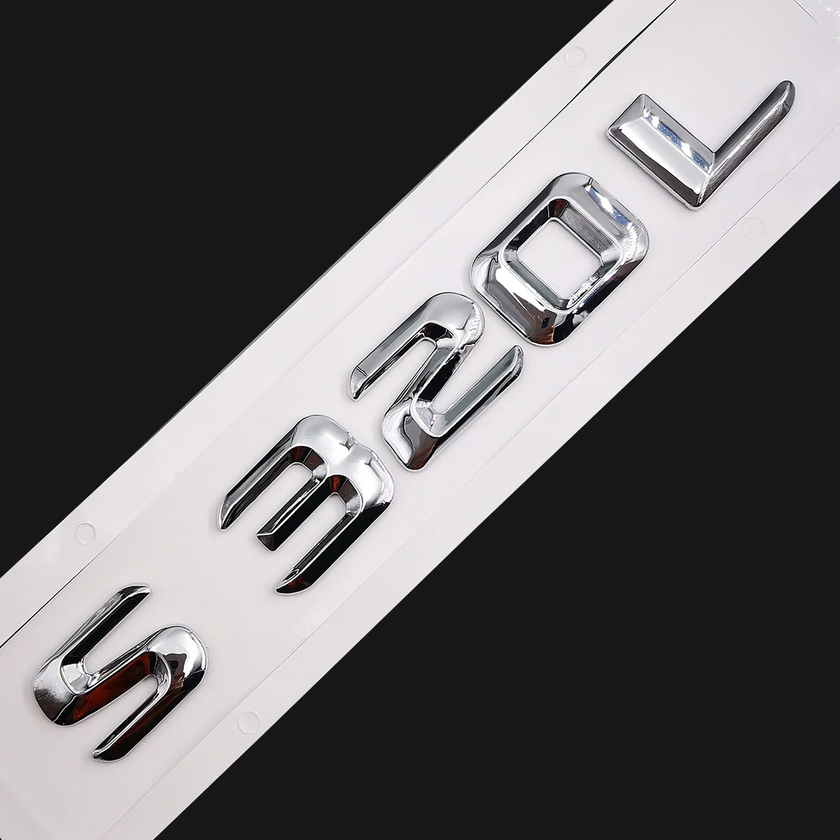 Оригинальный размер 1:1 эмблема заднего хвоста автомобиля с номером буквы стикер