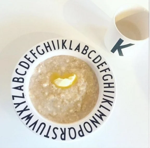 1 шт. детская керамическая тарелка для завтрака с милыми буквами | Мать и ребенок