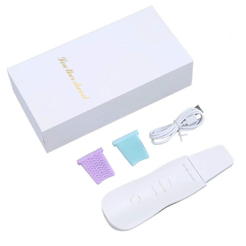 

Ultrasonic Skin Scrubber Vibration Face Spatula Blackhead Facial Skin Scrubber Cleaner Ion Acne Remover Peeling Shovel