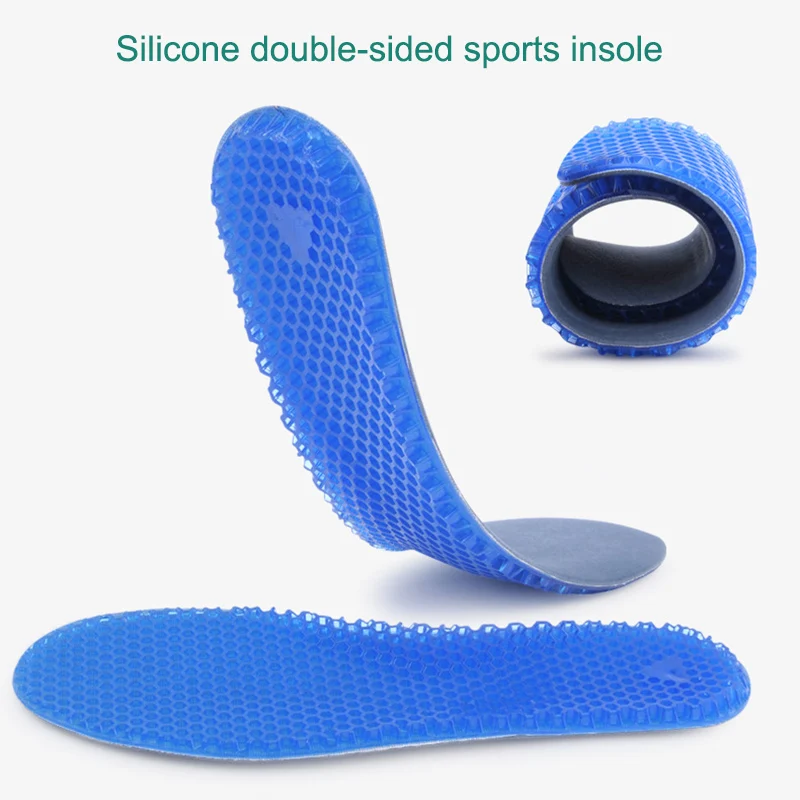

Unisex Free Size Insole Silicone Massaging Insoles Pads Orthotic Arch Sport Shoe Gel Insole Foot Care Pad High Quality Insoles